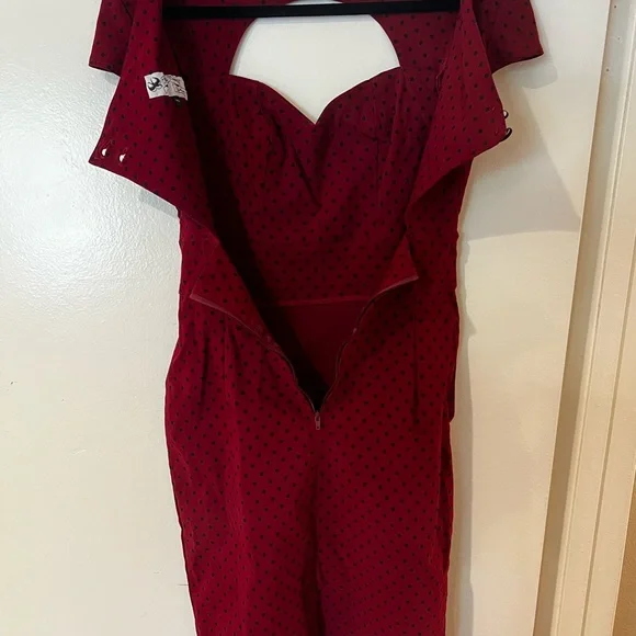 HELL BUNNY VIXEN SWEETHEART DRESS SIZE M - Picture 11 of 12